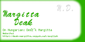 margitta deak business card
